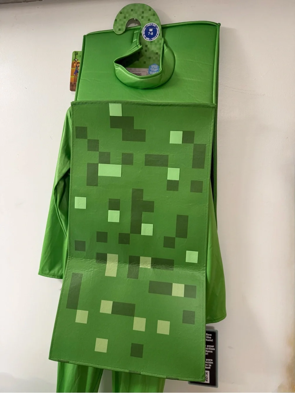 Kids Minecraft Green Creeper Costume